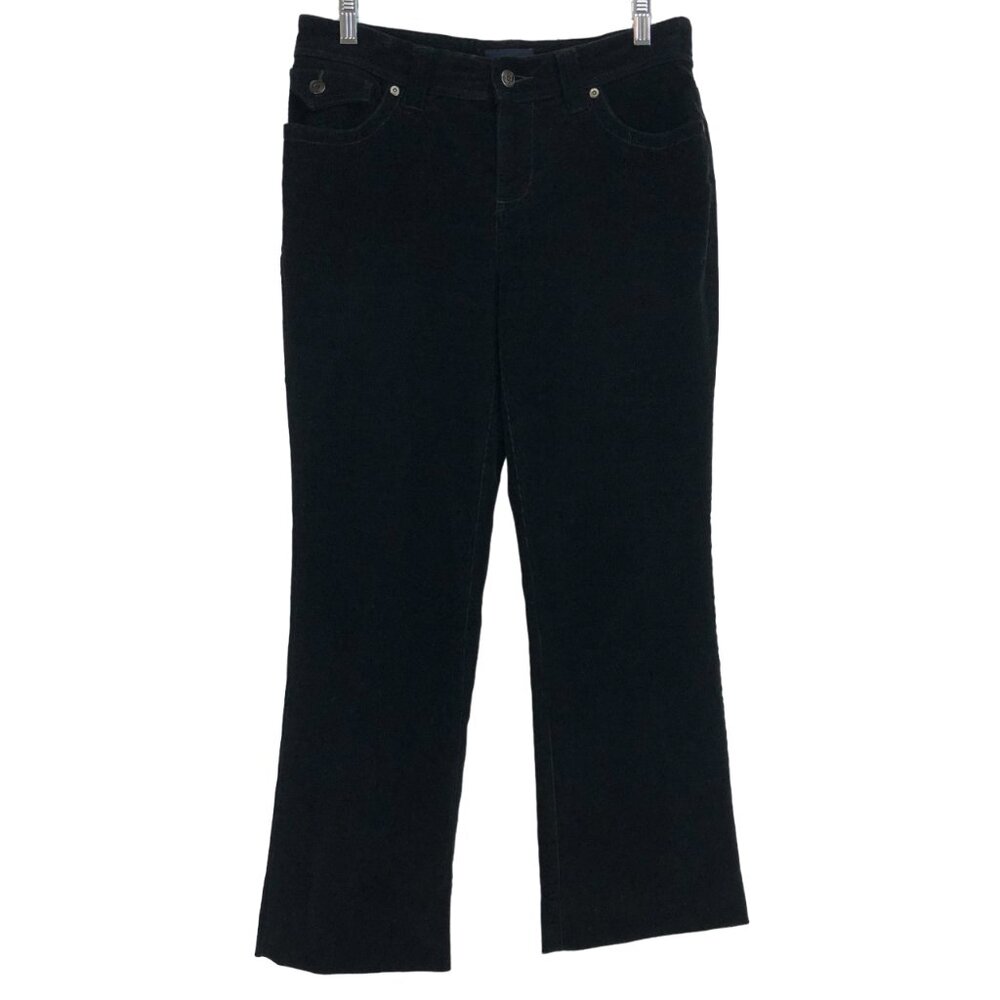 Sonoma Life & Style Black Corduroy Bootcut Pants–Decorative Pocket Stitching Sz6